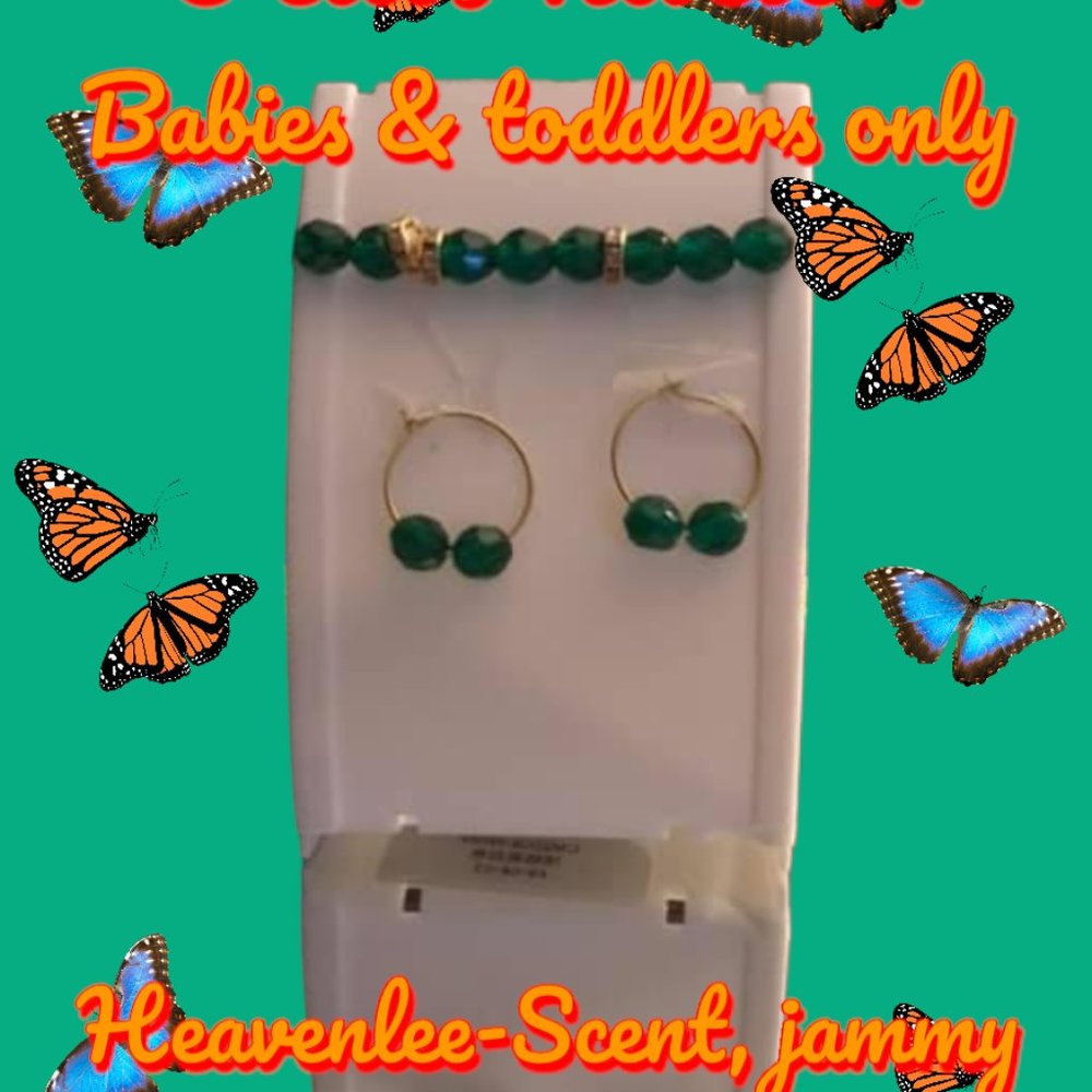 Heavenlee-Scent, glamour kids' money green babies' jewelry set